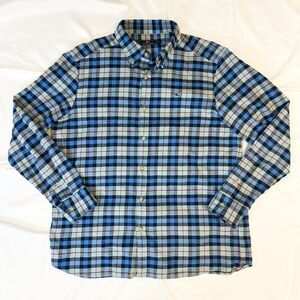 Vineyard Vines Flannel Shirt Mens Size Large Multicolor Plaid Button Up Preppy